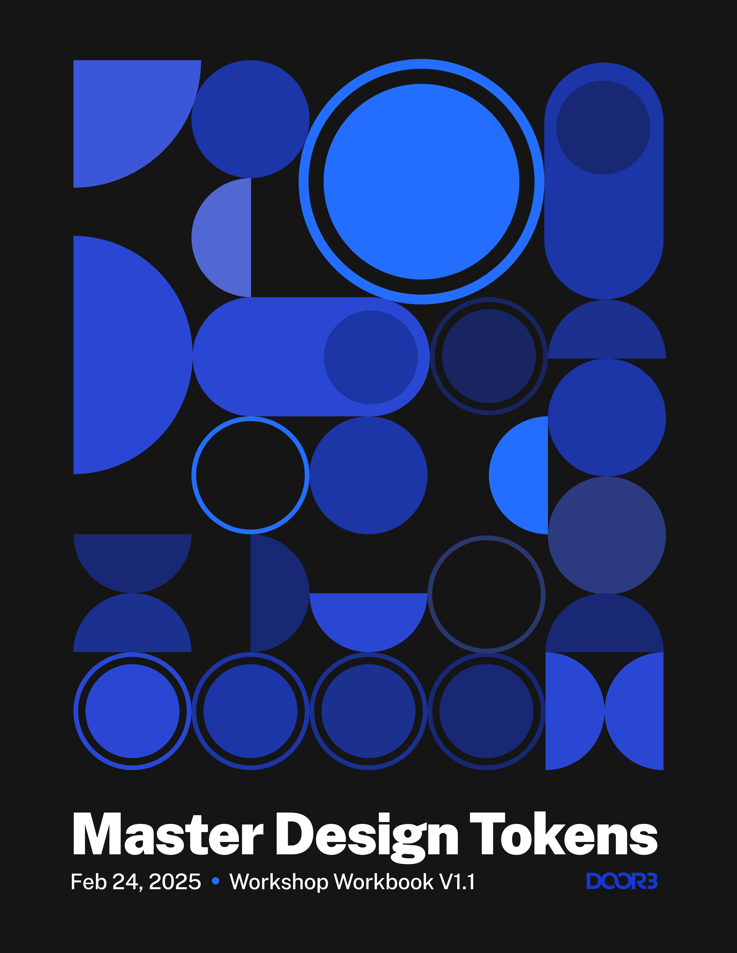 Master design tokens workbook title