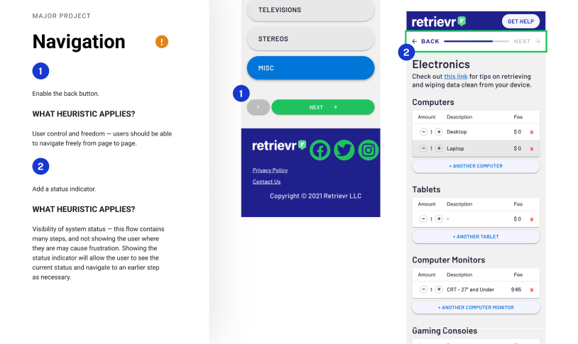 Heuristic Evaluation of Retrievr