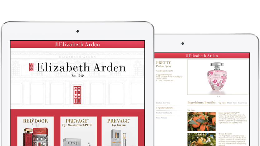   Elizabeth Arden iPad Beauty App 