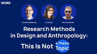 Research Methods in Design and Anthropology This Is Not a Thesis Topic