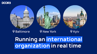 Live from NYC Kyiv & Baltimore! Running an international organization